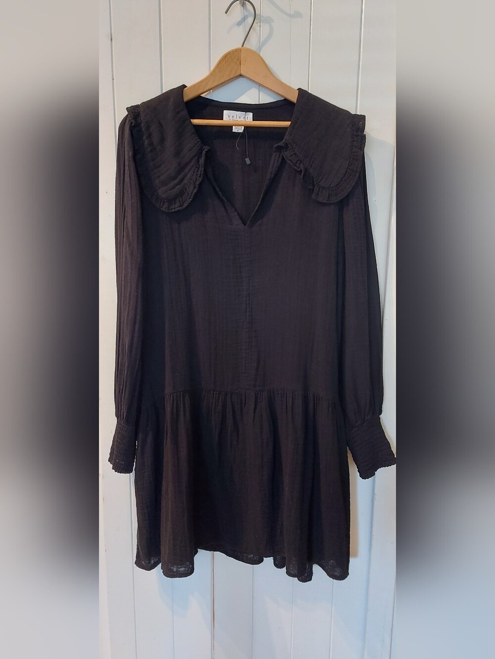 Velvet Shirtdress - Picture 2 of 3